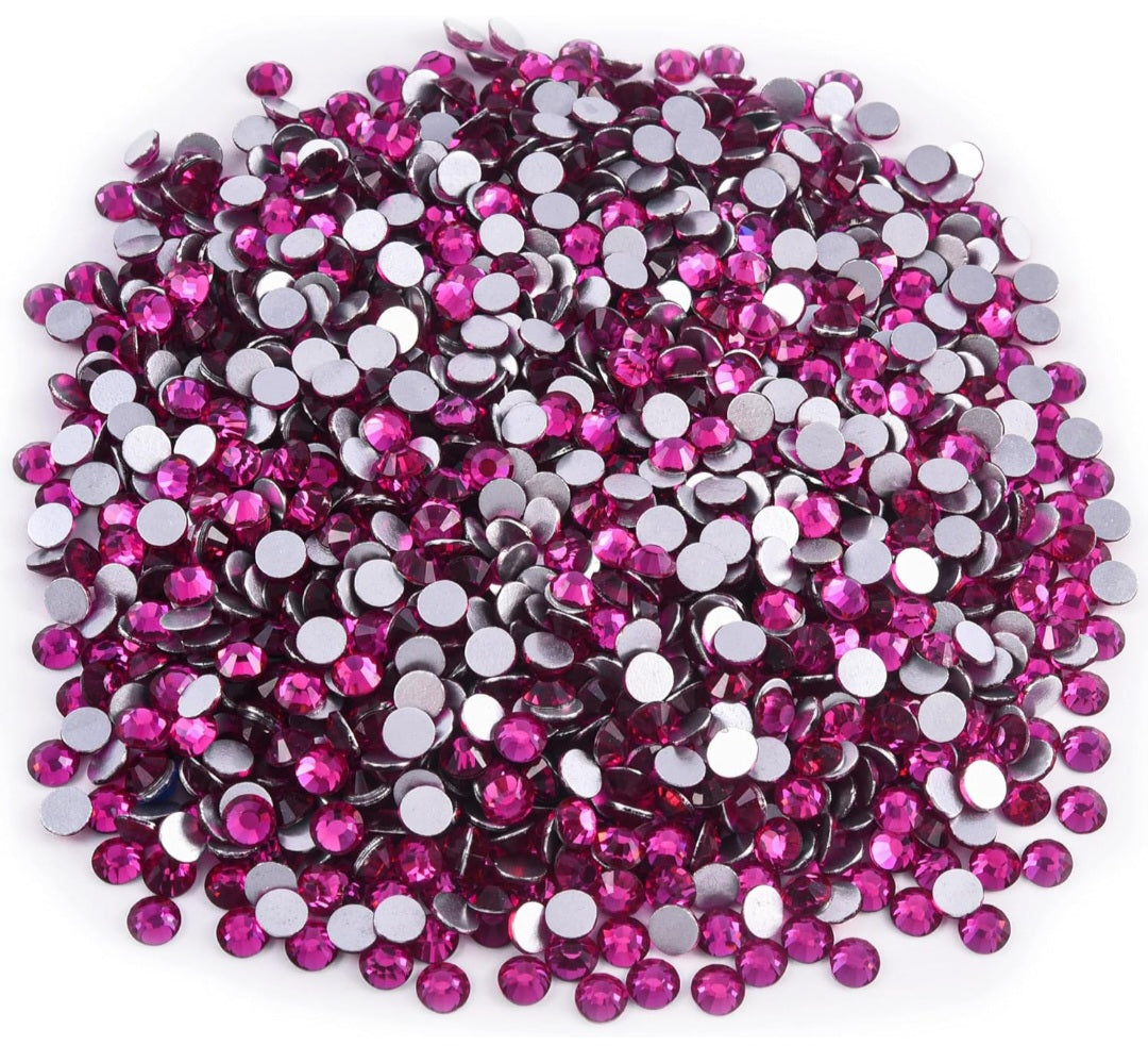 FUCHSIA | GLASS RHINESTONES